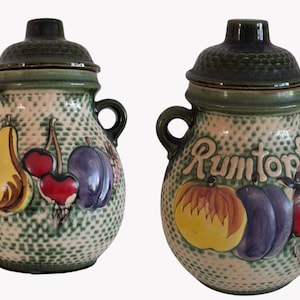 Vintage Scheurich Rum Pot 821-32 | West Germany Ceramic Rumtopf