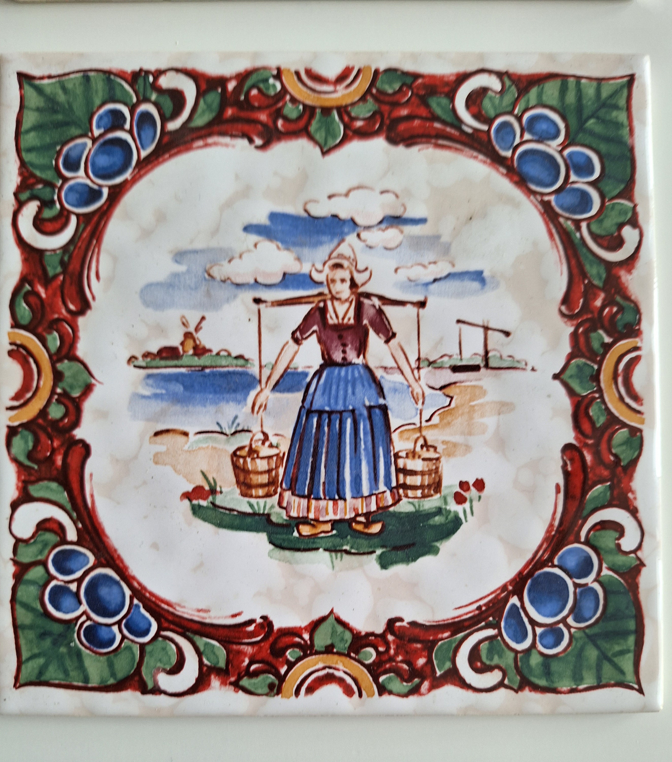 ビレロイ＆ボッホ ヴィンテージタイル 4枚 - Etsy 日本