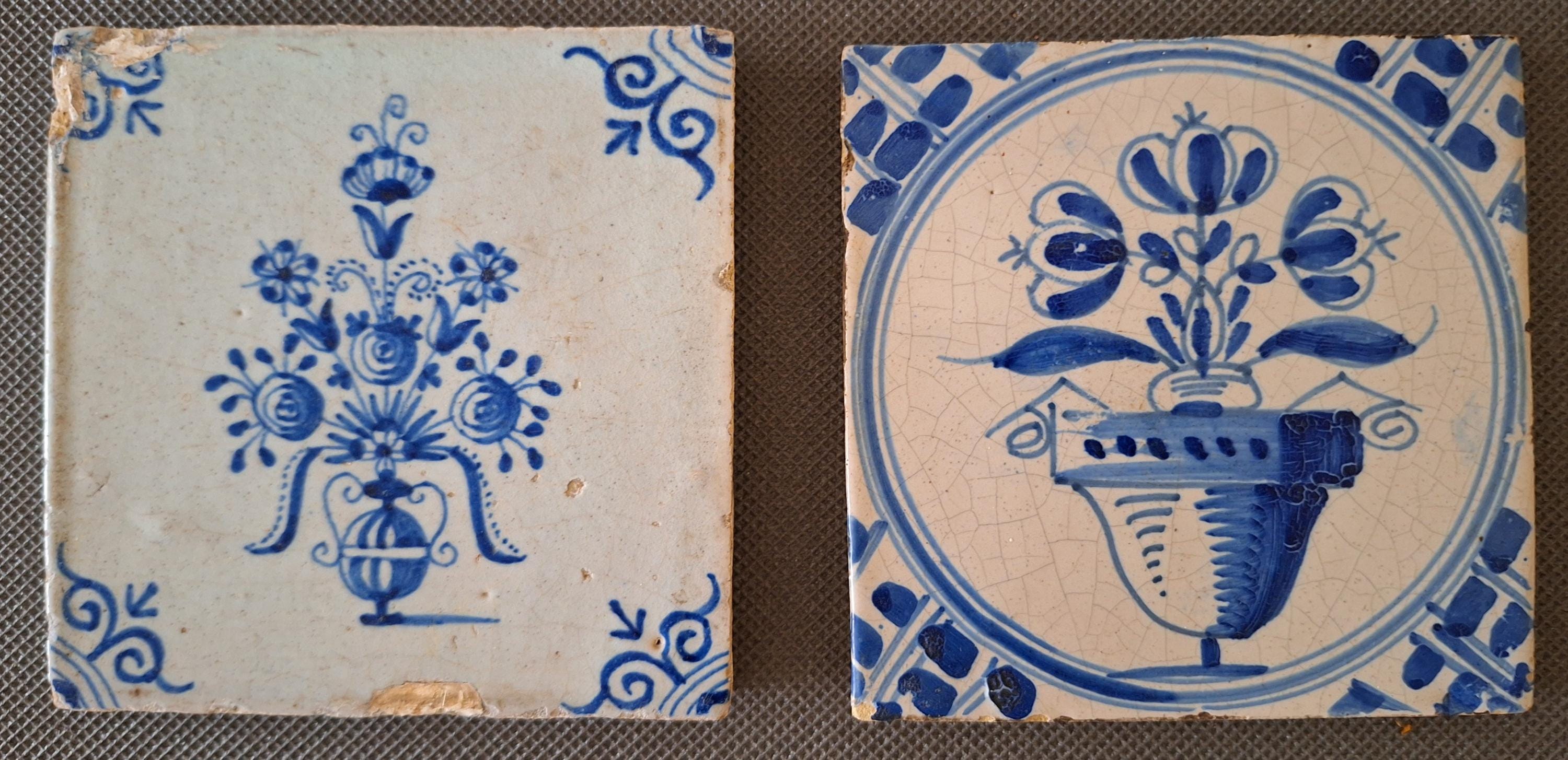 2 Delft Tiles, Late 17th Century, Renaissance Style, Rare to Find! - Etsy