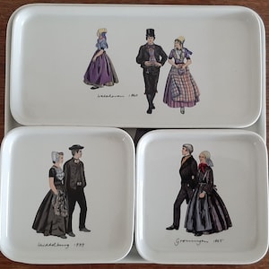 Villeroy & Boch Vintage Square Nesting Serving Set of 8 Plates
