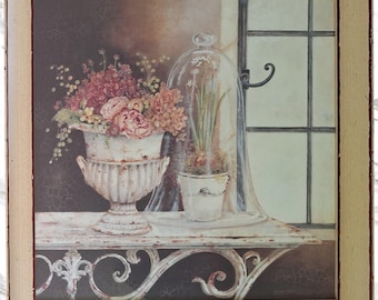 Kathryn White Art Print, Paperwhite Cloche, French Country
