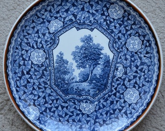 An Antique Plate "Flamande Blue" by Villeroy & Boch.