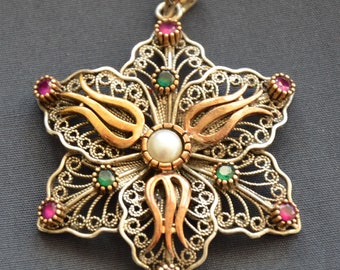 925-Silver Pendant, Pearl