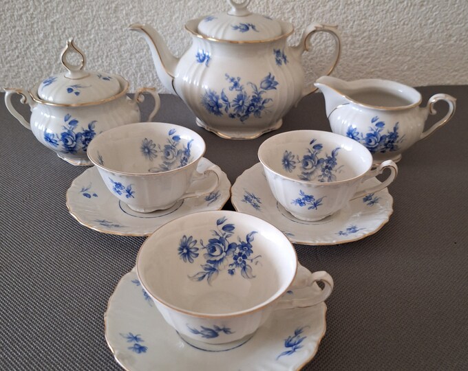 Antique Dutch Tea Set, 11 Piece, Porcelain, Rare Etsy