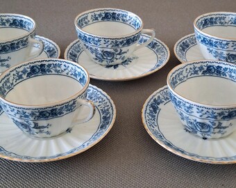 Meissen - Tasse Et Soucoupe  2  - Birds Of Paradise Coffee Cup And Saucer Dore Porcelaine