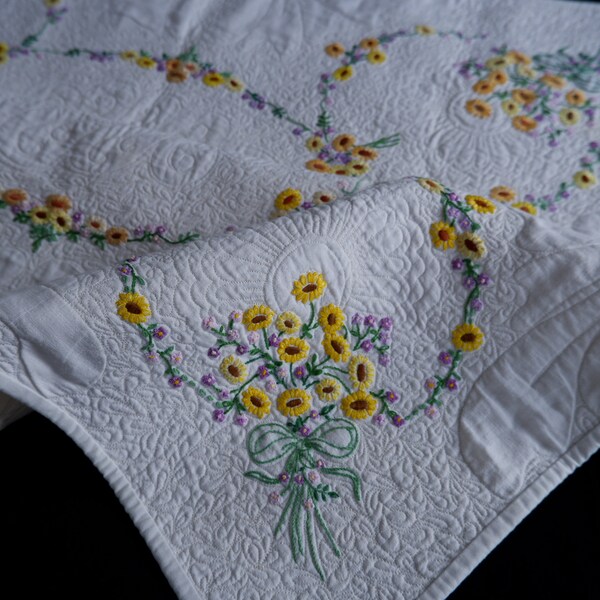 Quilted Tablecloth Etsy Quilted tablecloth etsy