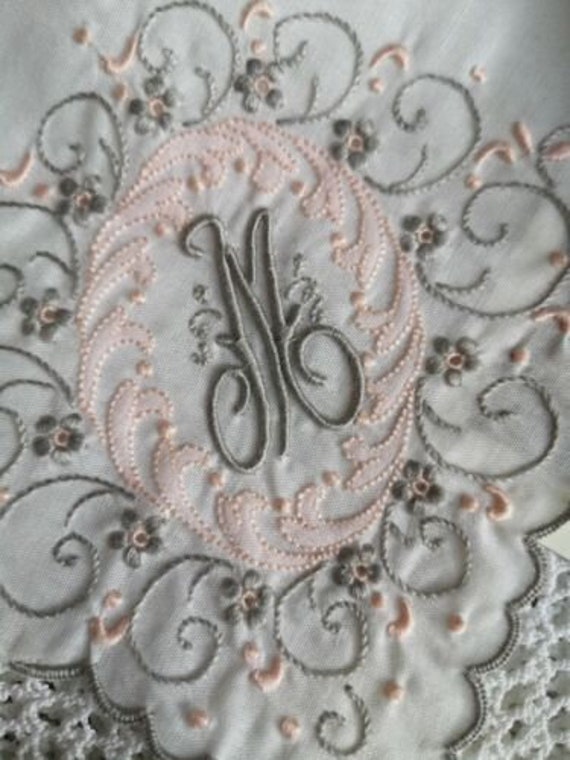 Unused Vintage hand embroidered Madeira hankie ha… - image 6