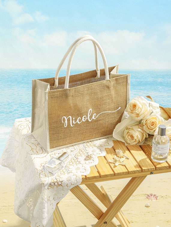 Monogram Beach pozidrive Bag Burlap