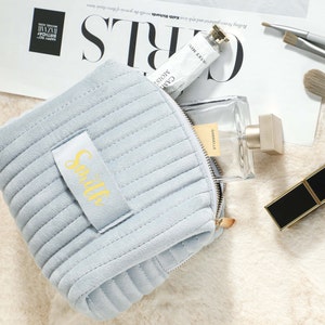 Benutzerdefinierte Brautjungfer Geschenk, personalisierte Make-up Tasche, Kosmetiktasche, Reise-Kulturtasche, Hochzeitsgeschenk, Geschenk für sie, Muttertagsgeschenk