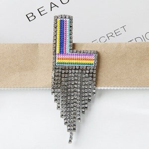thumbnail image 2 of Letter Brooch Pins, Crown Initial Rhinestone Alphabet K Letter... 2 of 10
