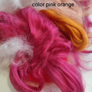 viscose set 50g, wet felting, silk fibers, silk roving, spinning silk, viscose, viscose silk