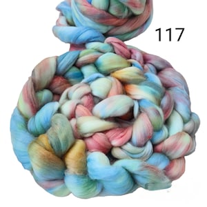 roving, 18 mic merino wool felting, wool roving, wool for felting, merino roving, merino wool roving, 4oz= 110 g