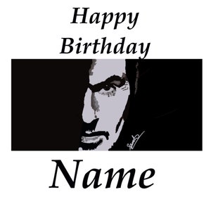 Biglietto di compleanno personalizzato o qualsiasi occasione George Michael