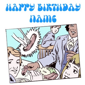 Personalisierte Grange Hill Geburtstags- oder Anlasskarte