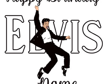 Personalised Elvis birthday or any occasion card