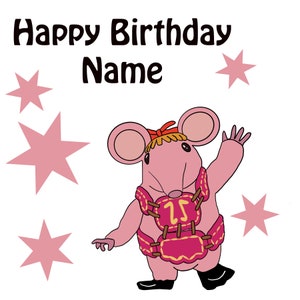 Clanger Birthday Card personalised