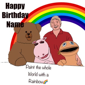 Tarjeta Rainbow personalizada para cualquier ocasión