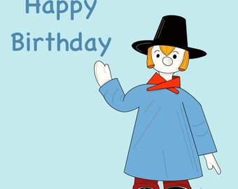 Personalised Windy Miller birthday card