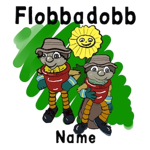 Personalisierte Flobbadobb Bill & Ben Karte