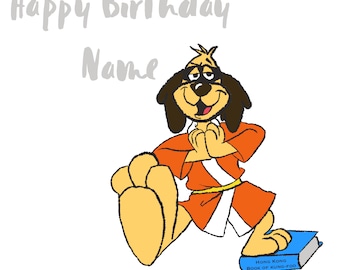 Personalised Hong Kong Phooey birthday card