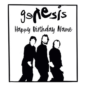 Personalised Genesis Birthday card