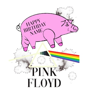Biglietto di compleanno personalizzato dei Pink Floyd