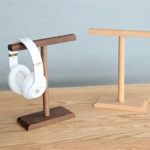 Wood Headphone Stand Wood Headset Stand Headphone Station Custom