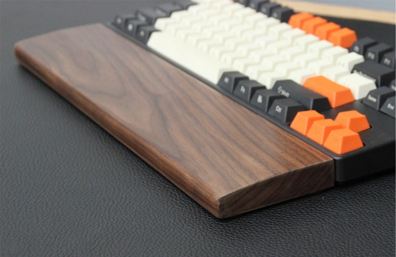 Personalized Wood Wrist Rest Pad Keyboard Support Cushion Etsy