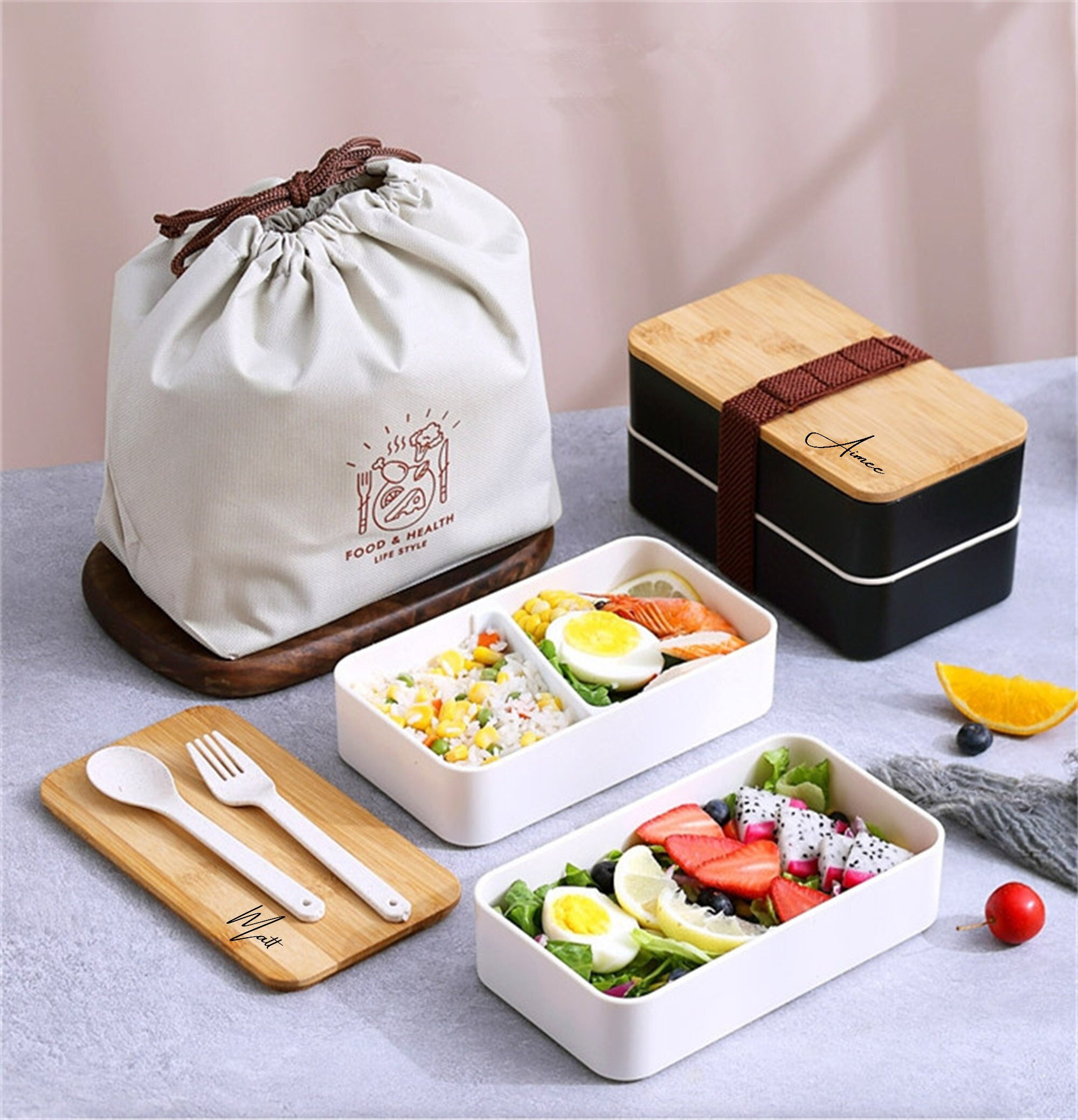 Stainless Steel Lunch Box for Adults, BPA-Free Metal Bento Box with (2 Compartments) - Leak Proof and Crack Resistant - Eco Friendly Lunch Container