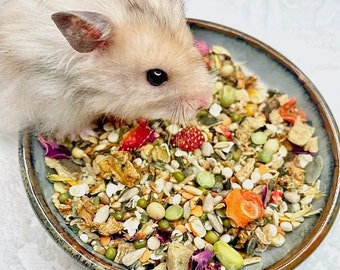 Premium Syrian Hamster Food, Organic Food Mix For Syrian Hamsters, Luxury Variety Mix For Syrian Hamsters, Organic Food For Hamsters