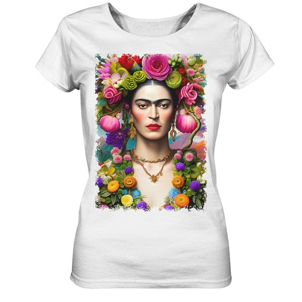 Frida Kahlo SHIRT | Frida auf Ladies Organic Shirt | Frida Fan Shirt | Homage to Frida Kahlo No. 3