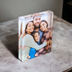 Personalised Photo Print Acrylic Block