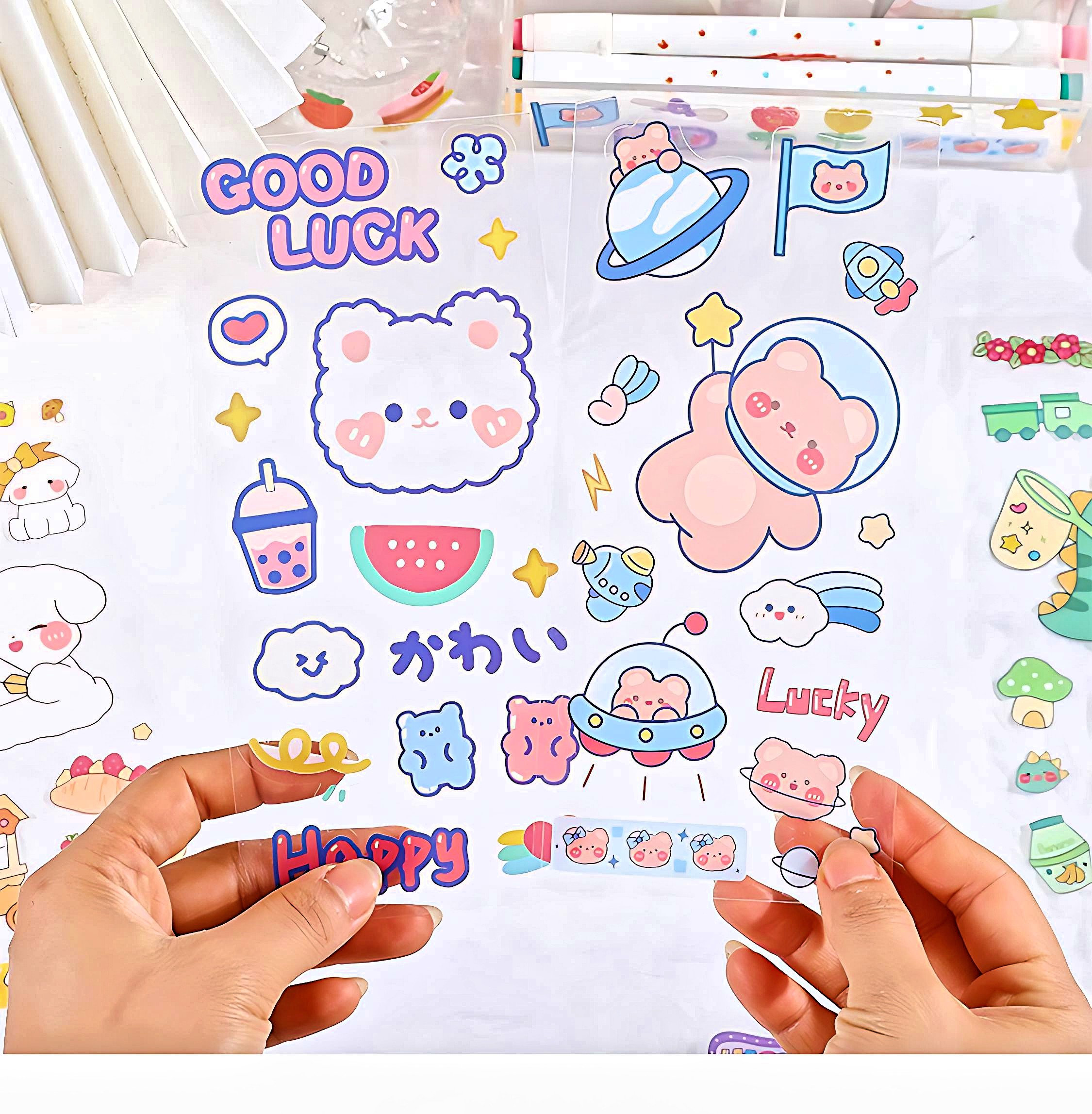 Look at these cute sticker sheets I made! : r/sticker