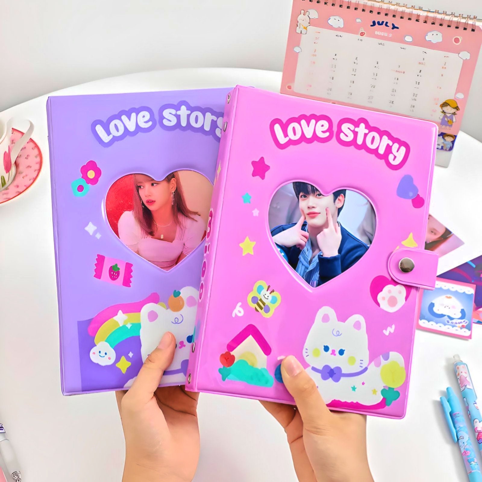 Cute Love Album Photo Storage Album Decoration Student Photo Postcard Ins 3  Inch Photo Album Polaroid Mini Book Kawaii Girl Gift