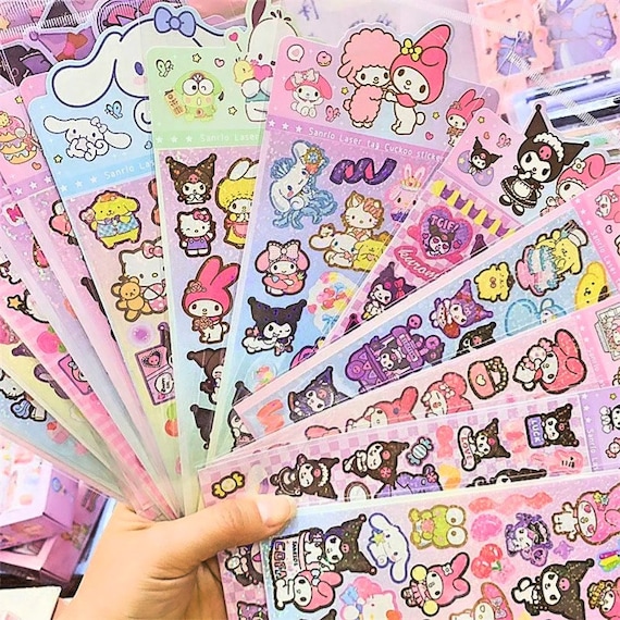 10 Sheets Cute Cartoon Border Stickers Kawaii Stationery DIY Scrapbooking  Journal Planner Notebook Decorations Label Tag