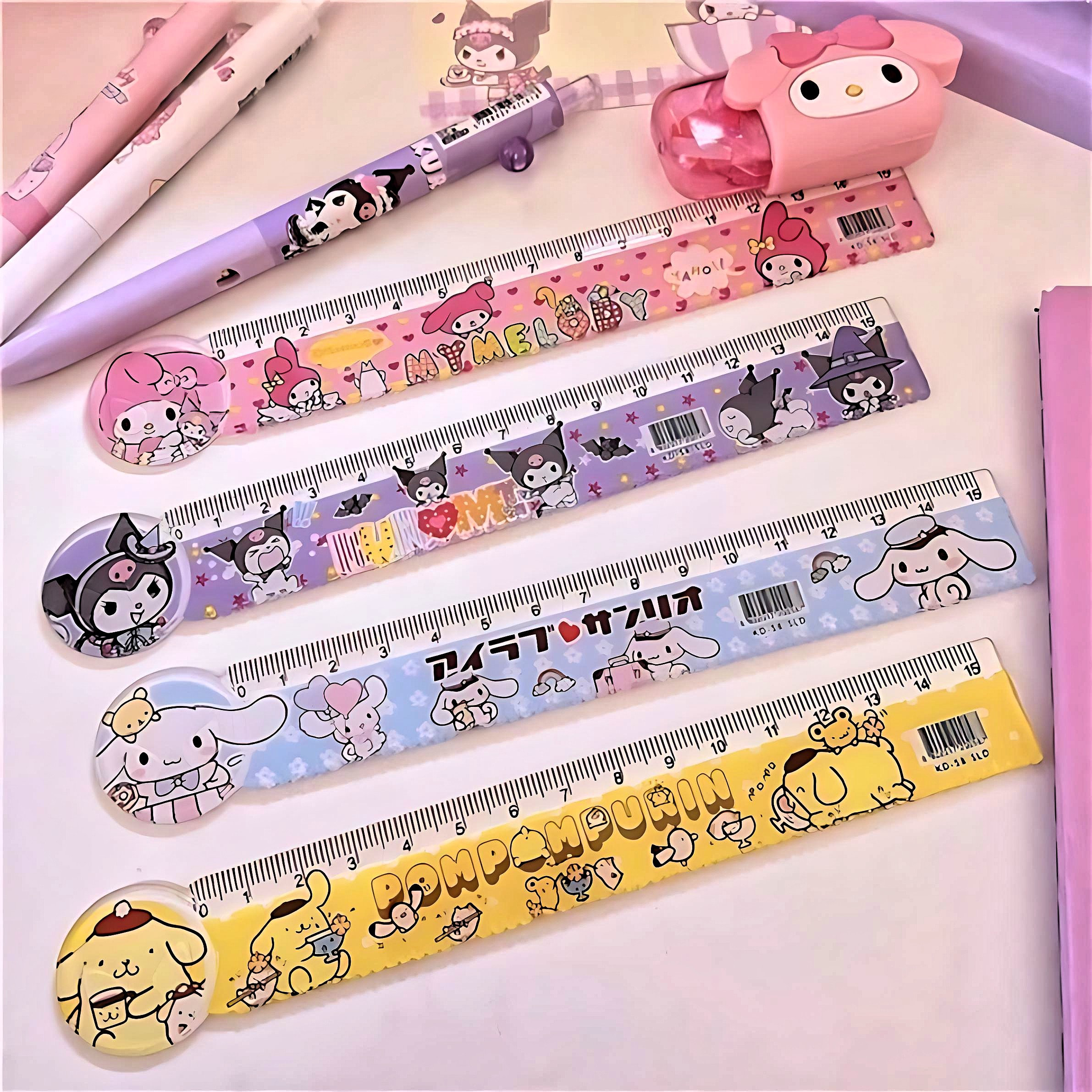 Japan Sanrio 17cm Ruler - My Melody / Oekaki-san