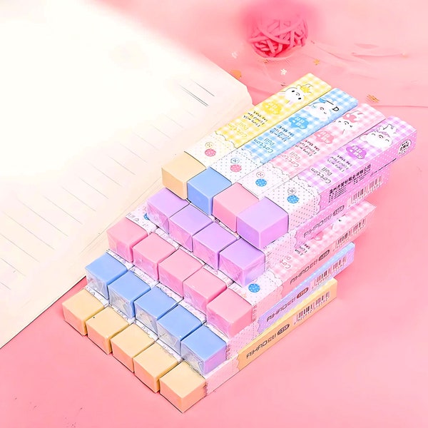 Kawaii Cute Eraser| Pastel Stationery Cute School Stationery Supplies| kawaii kitsch | cute rubbers| kawaii stationary| cute stationery gift