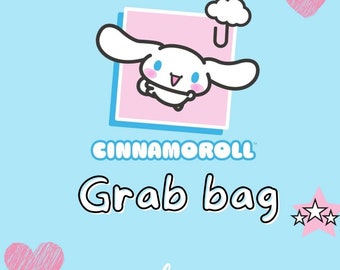 Cinnamoroll Grab Bag, Sanrio Stationery Set, Kawaii Stickers, Cute Surprise Bag, Japanese Kawaii Stationery, Cute School Supply