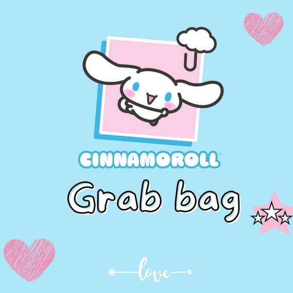 Cinnamoroll Grab Bag, Sanrio Stationery Set, Kawaii Stickers, Cute Surprise Bag, Japanese Kawaii Stationery, Cute School Supply
