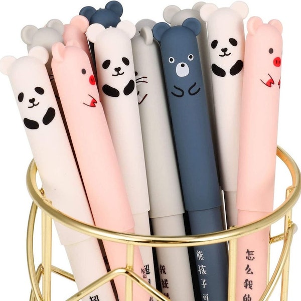 Kawaii Erasable Gel Pen| 0.5mm Fineline Gel Pens|  Stocking Fillers | Cute School Supplies | Gift for Kids | Stationery Gift Set| Cute Gifts