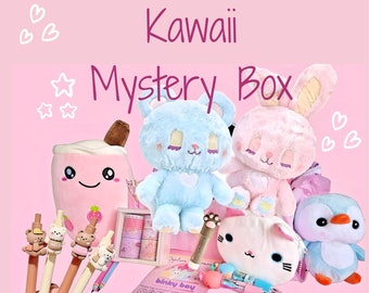 Caja Misteriosa Kawaii!! ¡Buena caja! Papelería Kawaii / Lindo Kawaii /Bolsa sorpresa /Caja sorpresa /Regalo de cumpleaños /Juego de regalo de papelería / Regalos para niñas