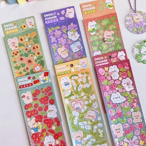 Buy Kawaii Rabbit Stickers 4 Sheets Bunny Stickers Scrapbook