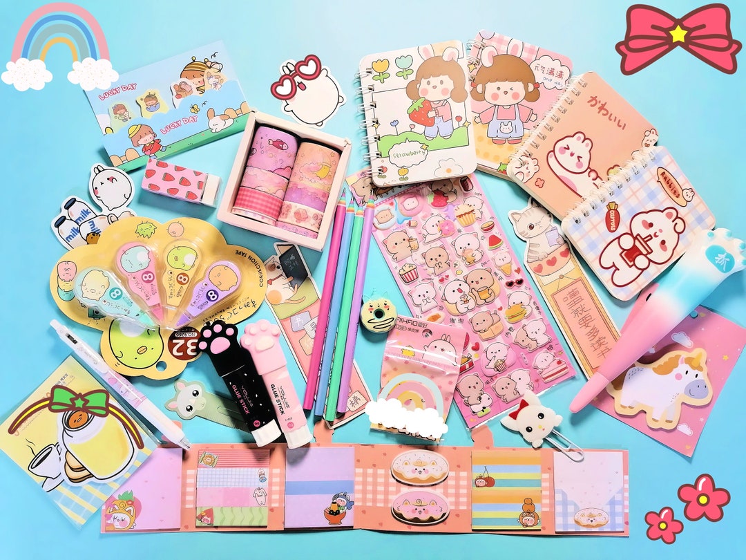 Adorably Chic Kawaii Stationery Set Delightful Collection for Your Every  Need 