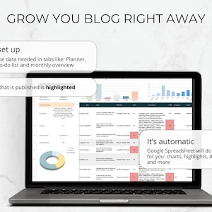 Blog Post Planner: Google Sheets Content Calendar (Digital Download) image 6