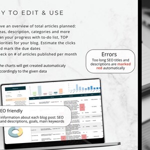 2025-2026 Blog Post Planner: Google Sheets Content Calendar (Digital Download)