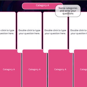 Editable Jeopardy Game Template for Powerpoint | Fun Quiz and Trivia ...