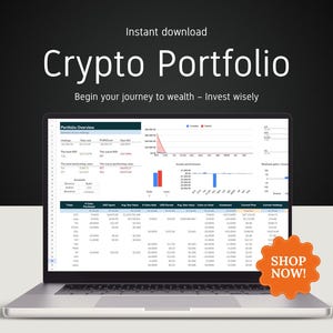 Crypto Portfolio Tracker: Google Spreadsheets-sjabloon (digitale download)