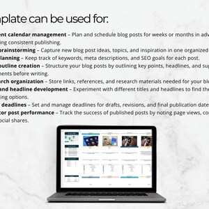Blog Post Planner: Google Sheets Content Calendar (Digital Download) image 10