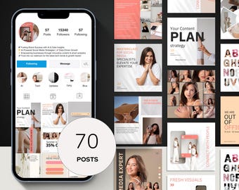 Instagram Post Templates | Canva Editable Social Media Kit | Small Business Branding | Modern Marketing Templates | Digital Download