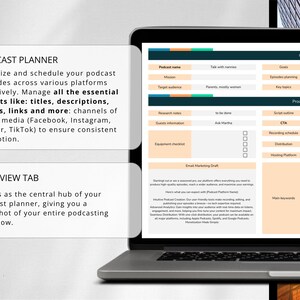 Podcast & YouTube Videos Planner (2025-2026): Google Sheets Podcast Tracker and Launch Kit